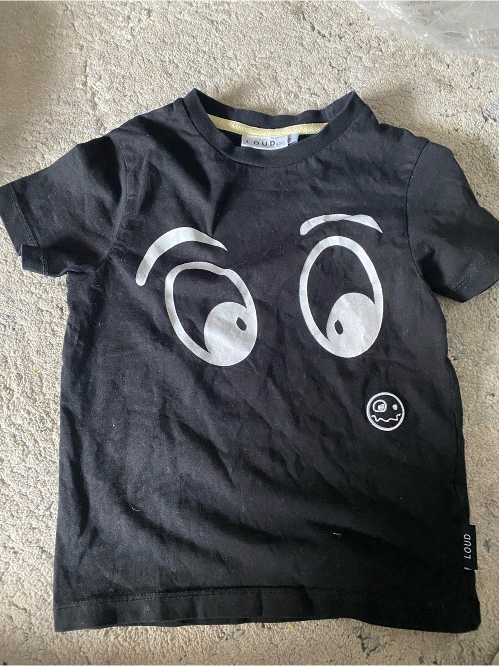 Black Kids Graphic T-Shirt Sz 5Y